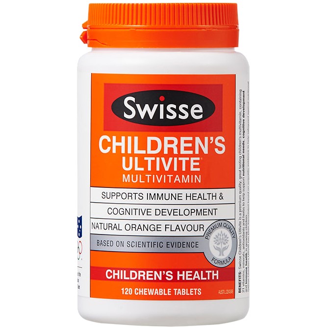 【澳洲直邮】Swisse 儿童维生素咀嚼片 120粒