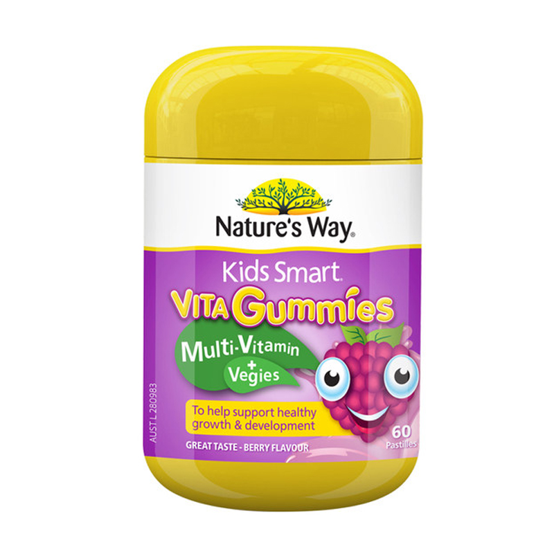 【澳洲直邮】Nature's Way 佳思敏儿童果蔬复合维生素软糖 60粒