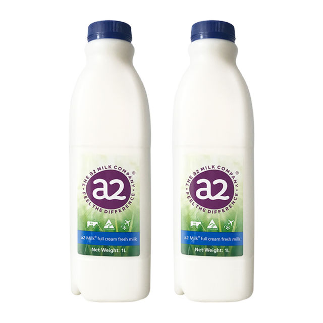【杭州顺丰仓】A2 全脂鲜牛奶 四十八周 96瓶装（购前请仔细阅读详情） 1L