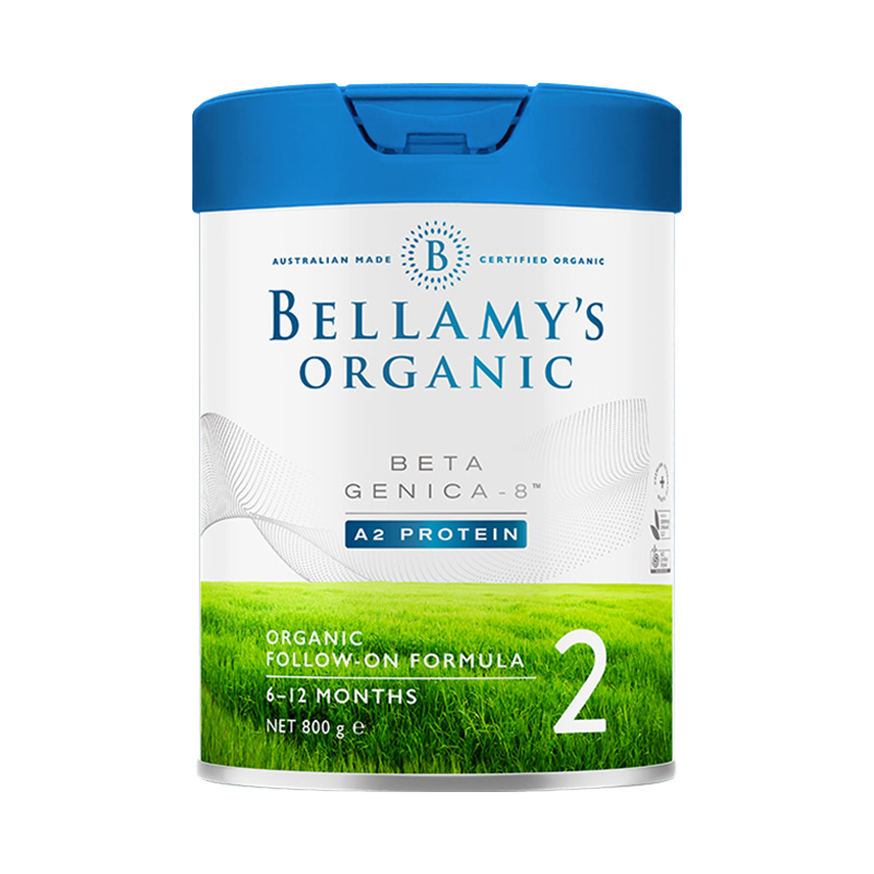 Bellamy's 贝拉米白金版有机A2婴儿奶粉2段（6-12个月）Beta2 800g